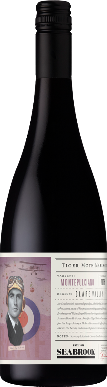 Seabrook Wines Tiger Moth Marshall Adelaide Hills Montepulciano 2021 Adelaide Hills